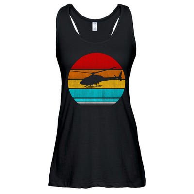 Retro Vintage Helicopter Ladies Essential Flowy Tank