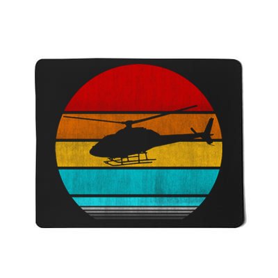 Retro Vintage Helicopter Mousepad