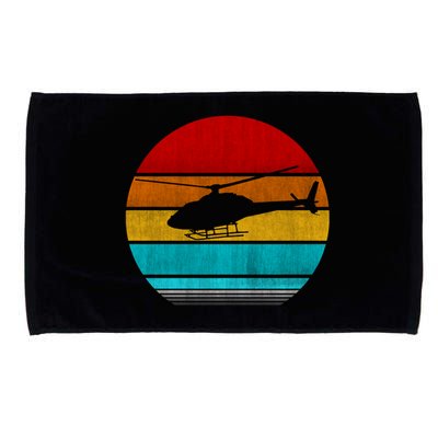 Retro Vintage Helicopter Microfiber Hand Towel