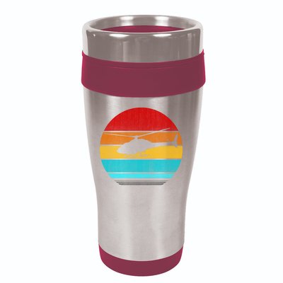 Retro Vintage Helicopter 16oz Travel Tumbler