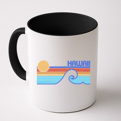 Retro Vintage Hawaii Sunset Wave Mug