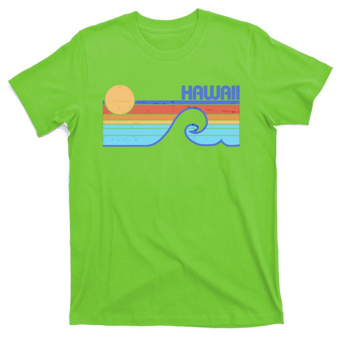 Retro Vintage Hawaii Sunset Wave T-Shirt