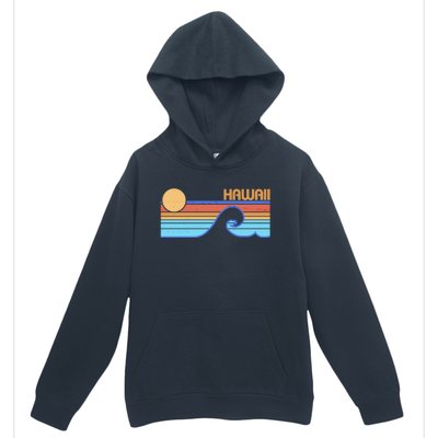 Retro Vintage Hawaii Sunset Wave Urban Pullover Hoodie