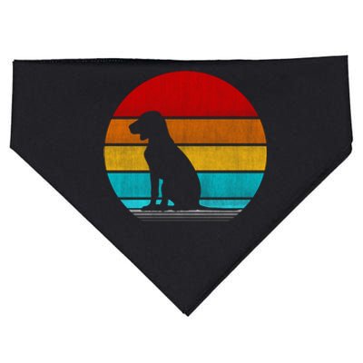 Retro Vintage Hungarian Vizsla USA-Made Doggie Bandana