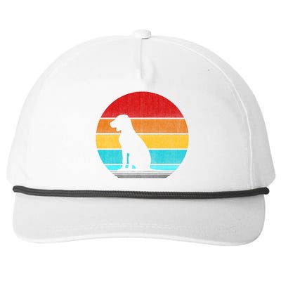 Retro Vintage Hungarian Vizsla Snapback Five-Panel Rope Hat