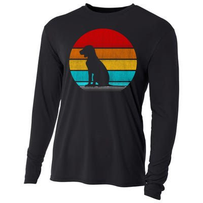 Retro Vintage Hungarian Vizsla Cooling Performance Long Sleeve Crew