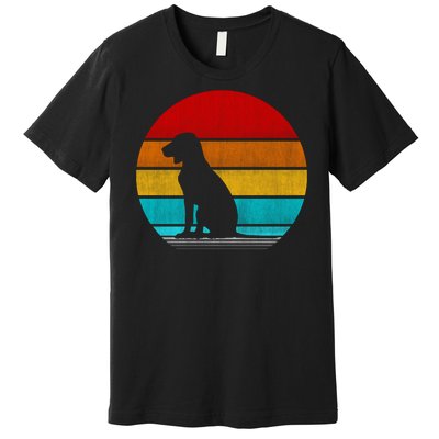 Retro Vintage Hungarian Vizsla Premium T-Shirt