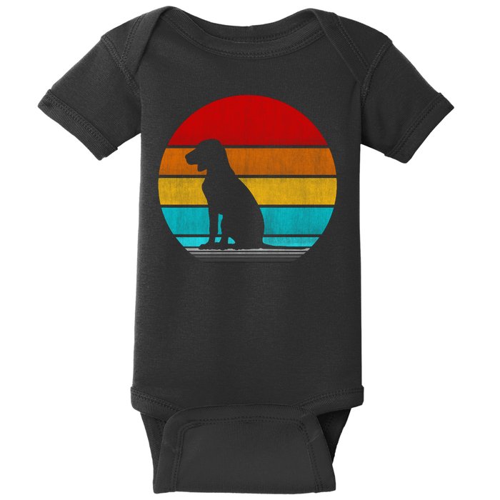 Retro Vintage Hungarian Vizsla Baby Bodysuit