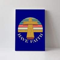 Retro Vintage Have Faith Canvas