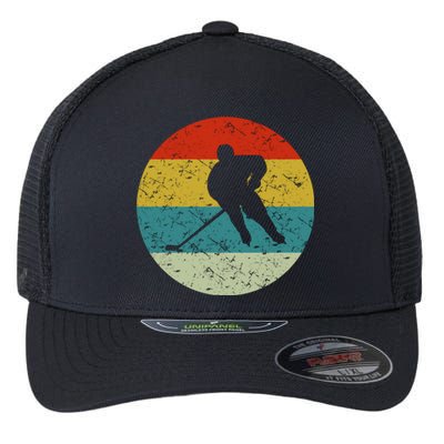 Retro Vintage Hockey Flexfit Unipanel Trucker Cap