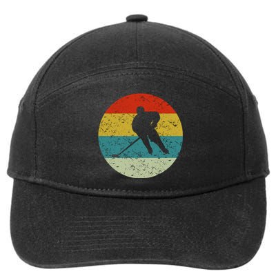 Retro Vintage Hockey 7-Panel Snapback Hat