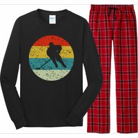 Retro Vintage Hockey Long Sleeve Pajama Set