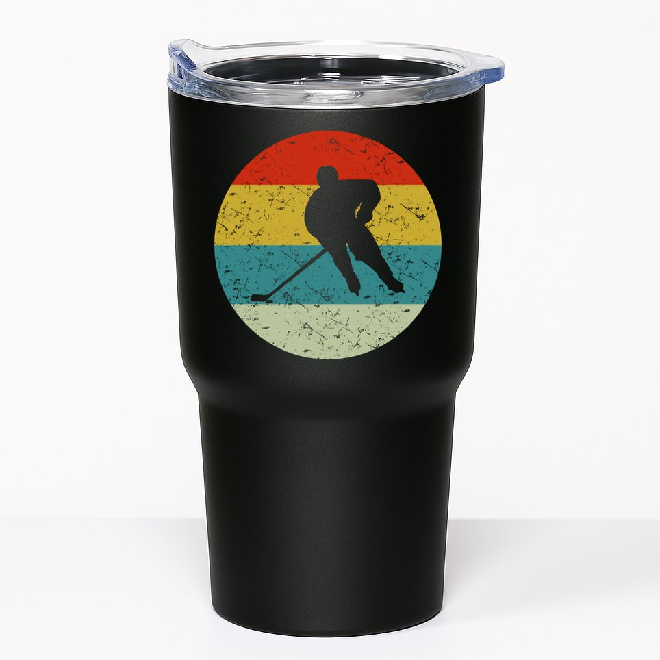 Retro Vintage Hockey Tumbler