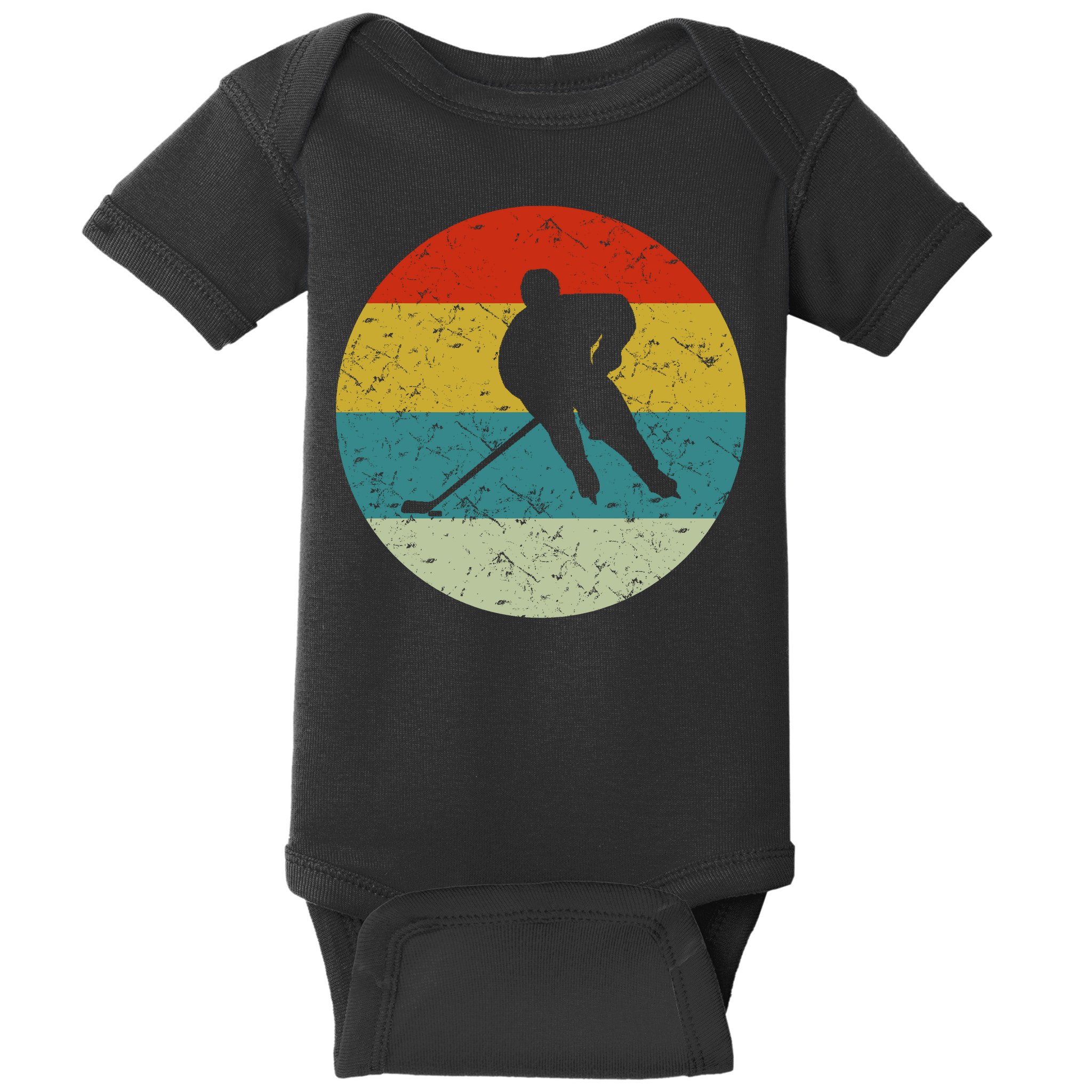 Retro Vintage Hockey Baby Bodysuit