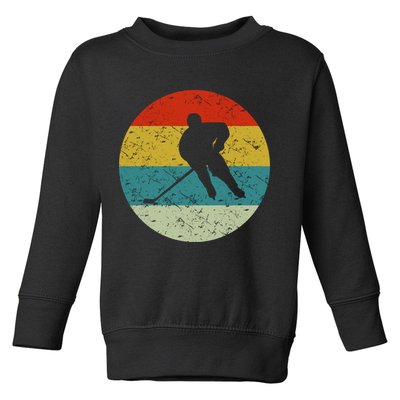 Retro Vintage Hockey Toddler Sweatshirt