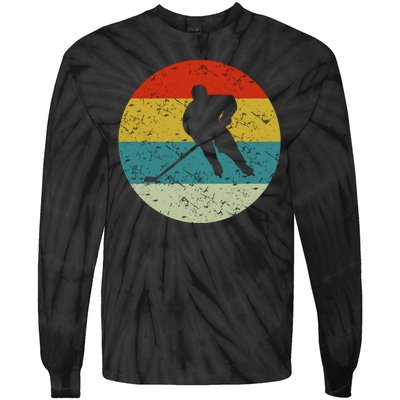 Retro Vintage Hockey Tie-Dye Long Sleeve Shirt