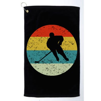 Retro Vintage Hockey Golf Towel