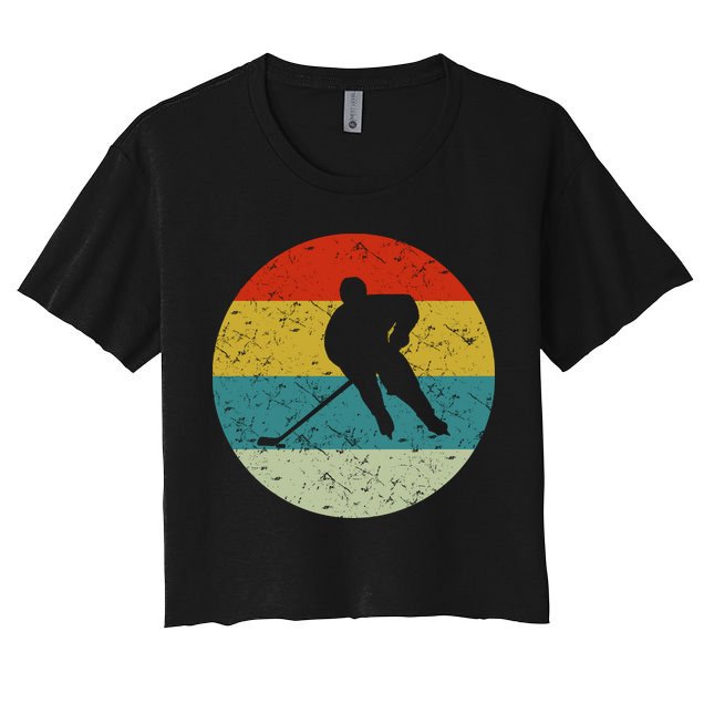 Retro Vintage Hockey Crop Top