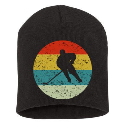 Retro Vintage Hockey Short Acrylic Beanie