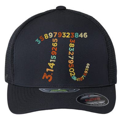 Retro Vintage Happy Pi Day Math Teacher Students Gift Flexfit Unipanel Trucker Cap
