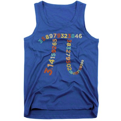 Retro Vintage Happy Pi Day Math Teacher Students Gift Tank Top