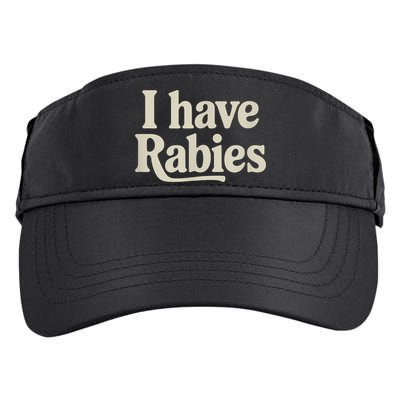 Retro Vintage I Have Rabies Adult Drive Performance Visor