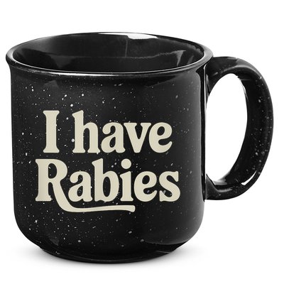 Retro Vintage I Have Rabies 15oz Campfire Ceramic Mug