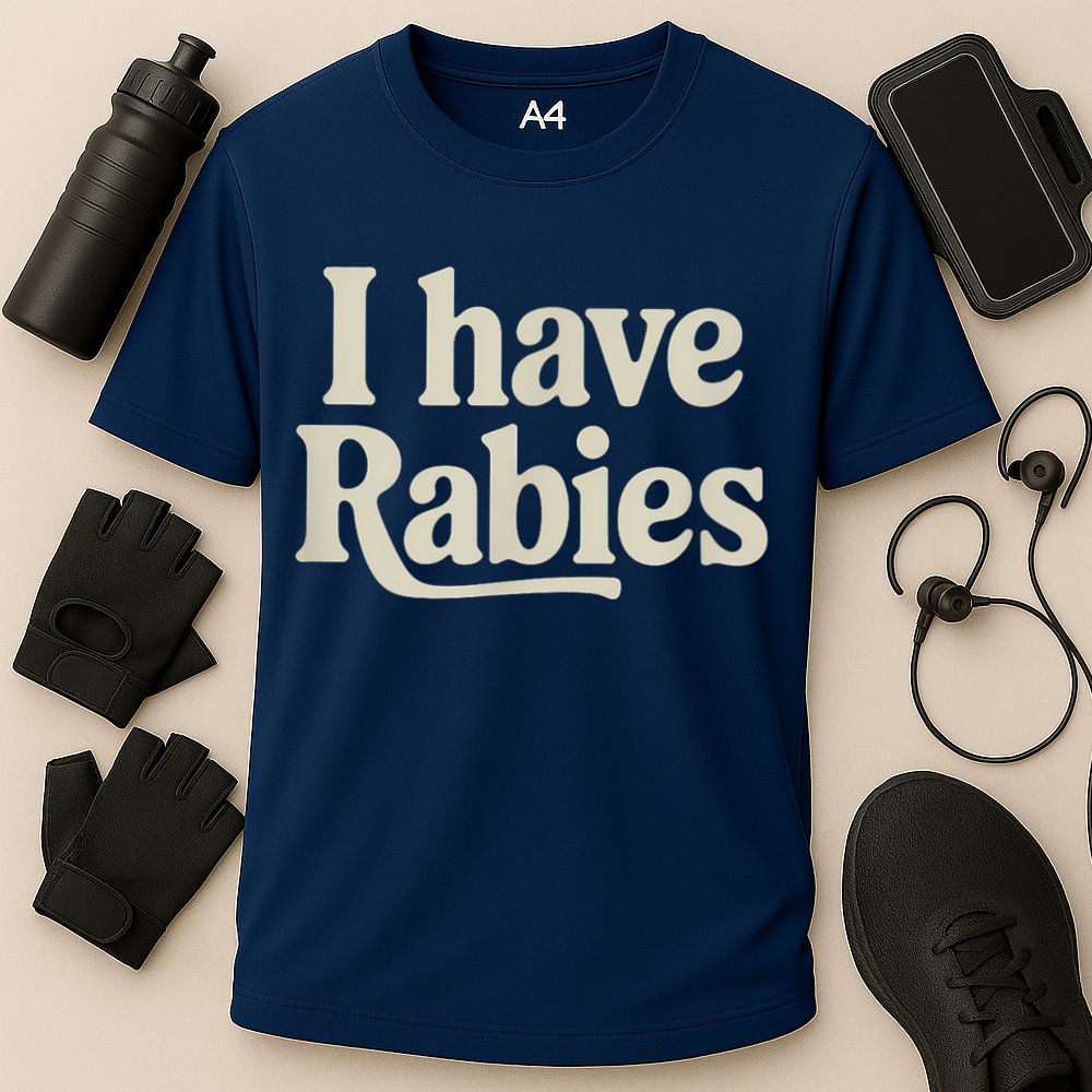 Retro Vintage I Have Rabies Performance Shirt