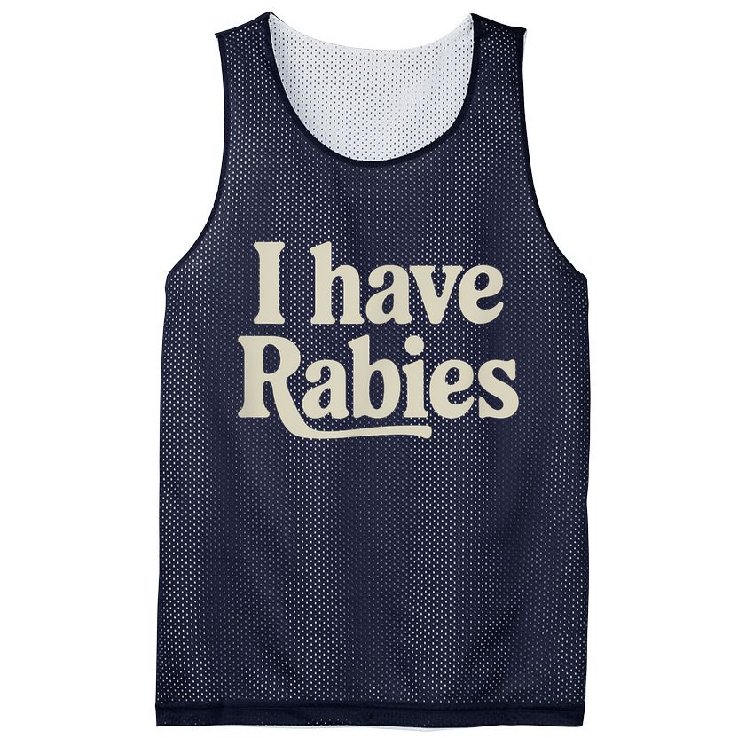 Retro Vintage I Have Rabies Mesh Reversible Basketball Jersey Tank
