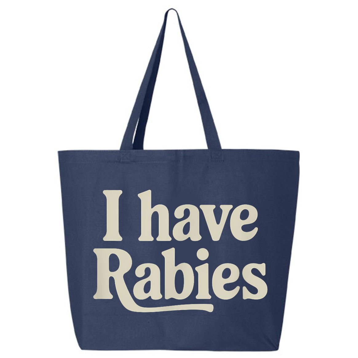 Retro Vintage I Have Rabies 25L Jumbo Tote