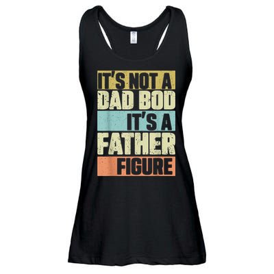  Retro Vintage It's Not A Dad Bod It's A Father Figure Funny Ladies Essential Flowy Tank