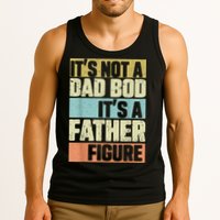  Retro Vintage It's Not A Dad Bod It's A Father Figure Funny Tank Top