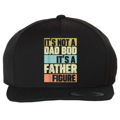  Retro Vintage It's Not A Dad Bod It's A Father Figure Funny Wool Snapback Cap