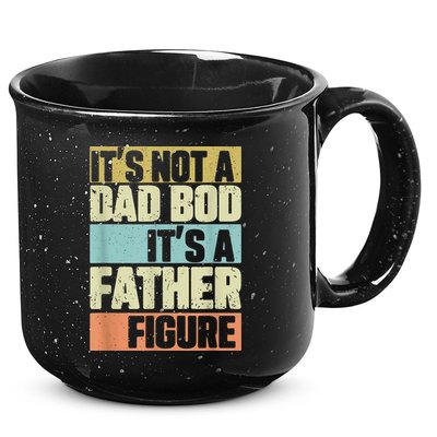  Retro Vintage It's Not A Dad Bod It's A Father Figure Funny 15oz Campfire Ceramic Mug
