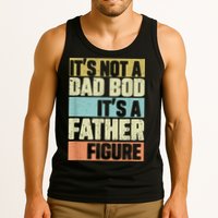  Retro Vintage It's Not A Dad Bod It's A Father Figure Funny Tank Top