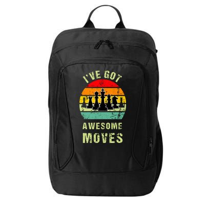 Retro Vintage I've Got Awesome Moves Chess Player Gift City Backpack