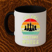 Retro Vintage I've Got Awesome Moves Chess Player Gift Mug