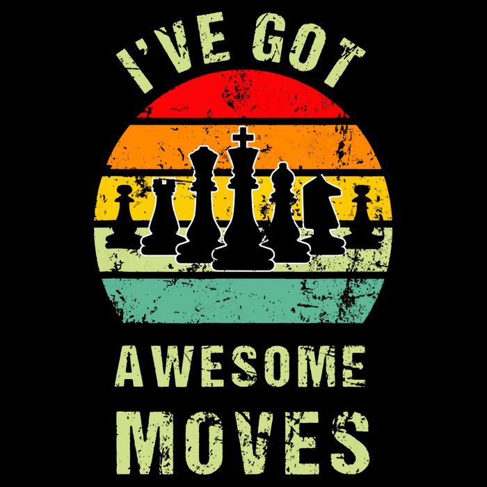 Retro Vintage I've Got Awesome Moves Chess Player Gift Mug