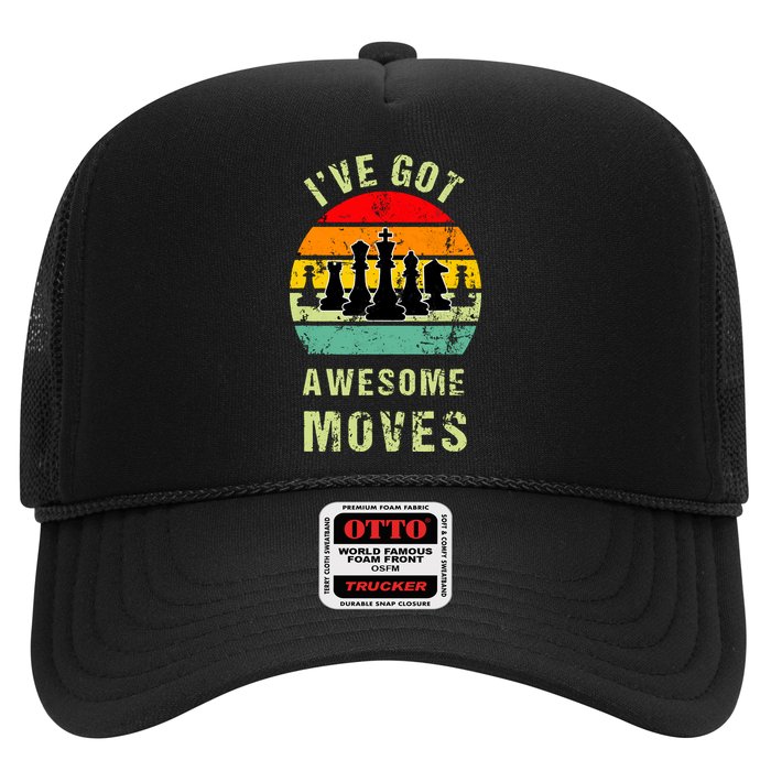 Retro Vintage I've Got Awesome Moves Chess Player Gift Hat