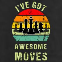 Retro Vintage I've Got Awesome Moves Chess Player Gift Hat