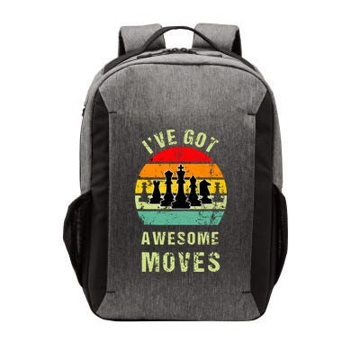 Retro Vintage I've Got Awesome Moves Chess Player Gift Vector Backpack