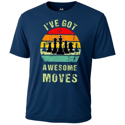 Retro Vintage I've Got Awesome Moves Chess Player Gift Performance Shirt