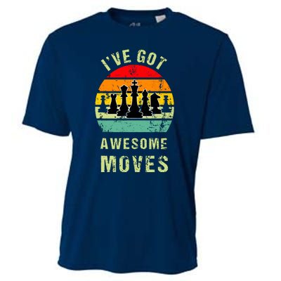 Retro Vintage I've Got Awesome Moves Chess Player Gift Cooling Performance Crew T-Shirt