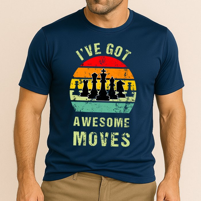 Retro Vintage I've Got Awesome Moves Chess Player Gift Performance Shirt