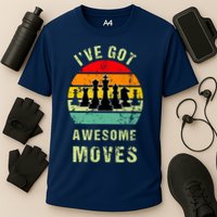 Retro Vintage I've Got Awesome Moves Chess Player Gift Performance Shirt