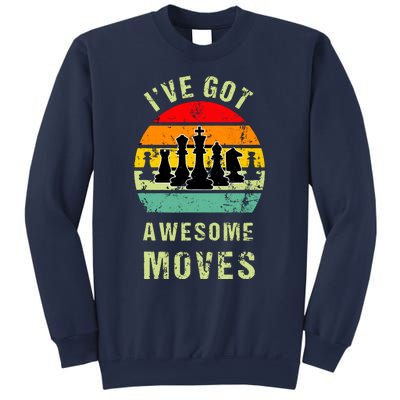 Retro Vintage I've Got Awesome Moves Chess Player Gift Sweatshirt