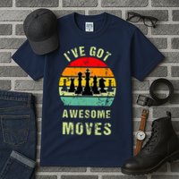 Retro Vintage I've Got Awesome Moves Chess Player Gift Tall T-Shirt
