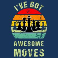 Retro Vintage I've Got Awesome Moves Chess Player Gift 16 in Basic Backpack