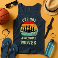 Retro Vintage I've Got Awesome Moves Chess Player Gift Tank Top