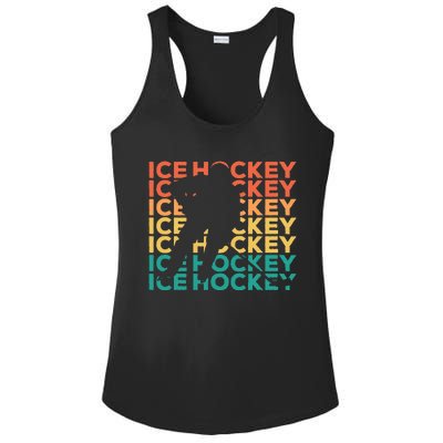 Retro Vintage Ice Hockey Gift For Ice Hockey Players Ladies PosiCharge Competitor Racerback Tank